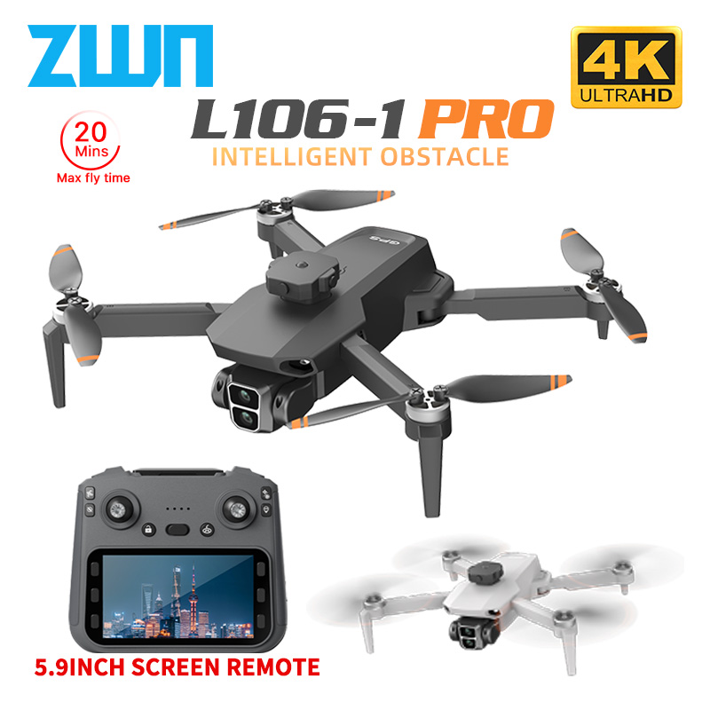 Drone Mapping - L106-1PRO GPS Drone profesional con pantalla