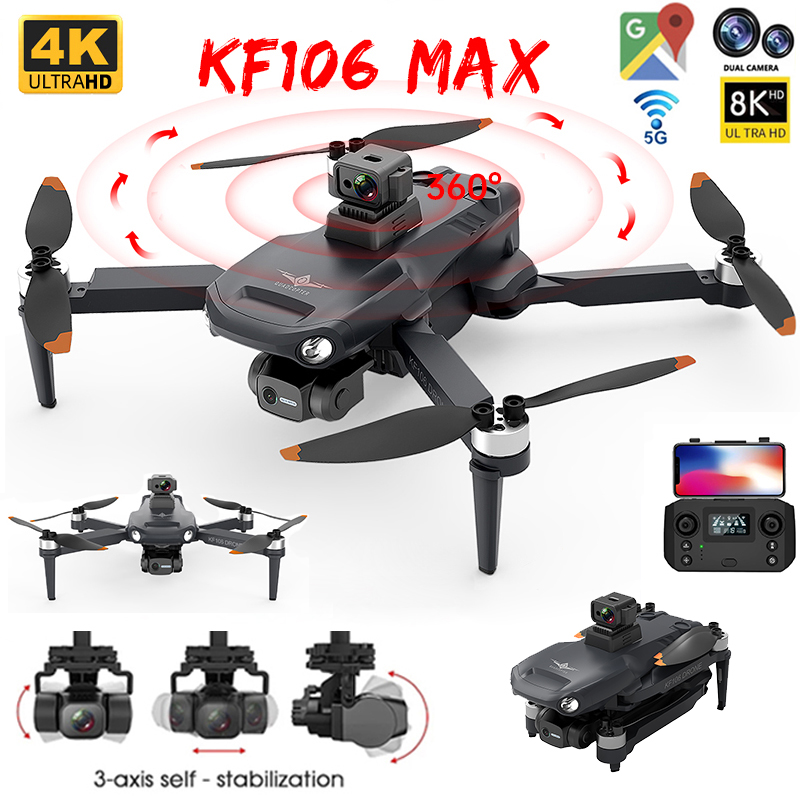 Dron profesional KF106 Max 8K, - Drone Surveying reseña y precio