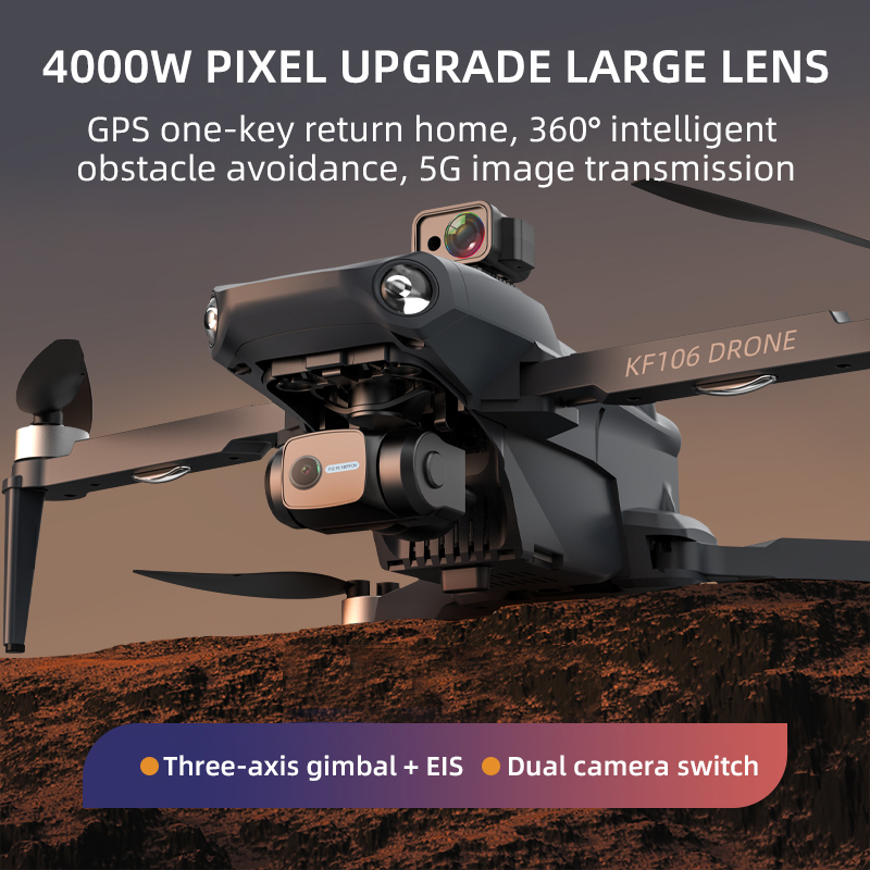 Dron profesional KF106 Max 8K, - Drone Surveying reseña y precio