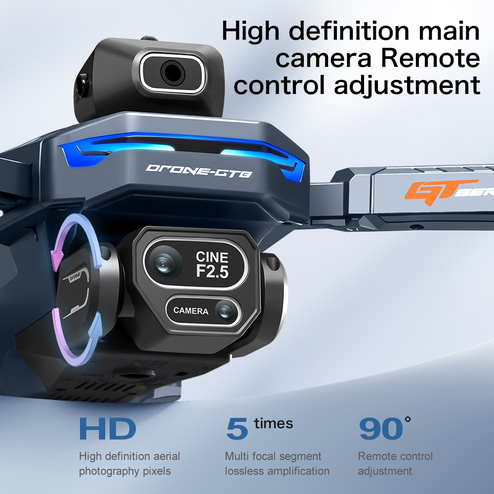 Dron RC con GPS plegable GT8,  - Drone Mapping reseña y precio